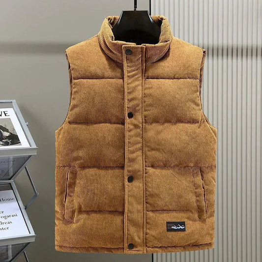 Cotton-lined men's vest