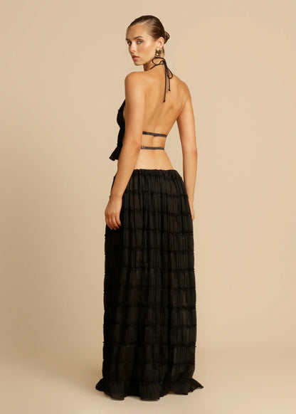 Chic two-piece pleated set | Effortless elegance and comfort