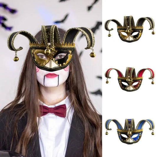Venetian jester cap mask