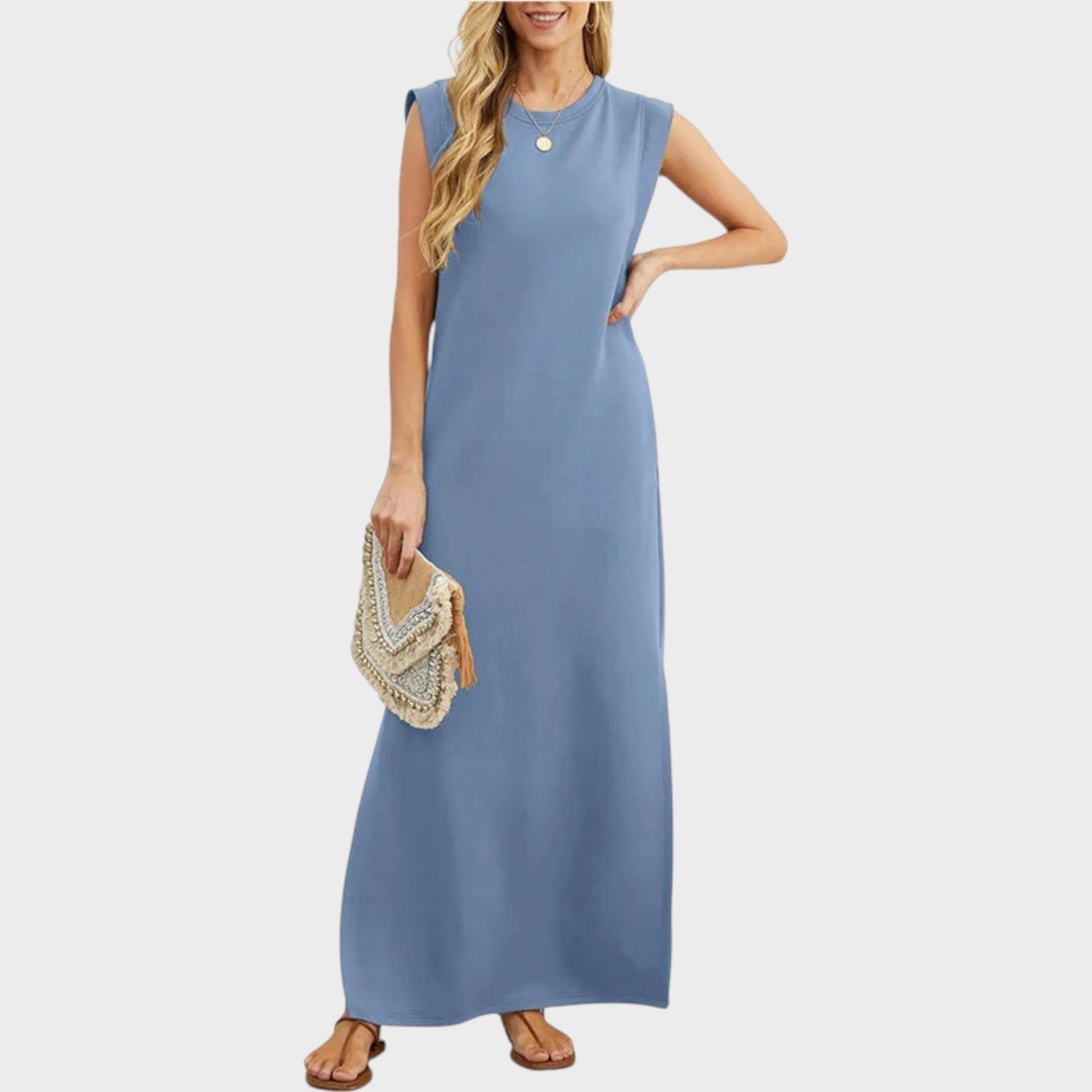 EMY | Wrinkle-free, flowing long dress 