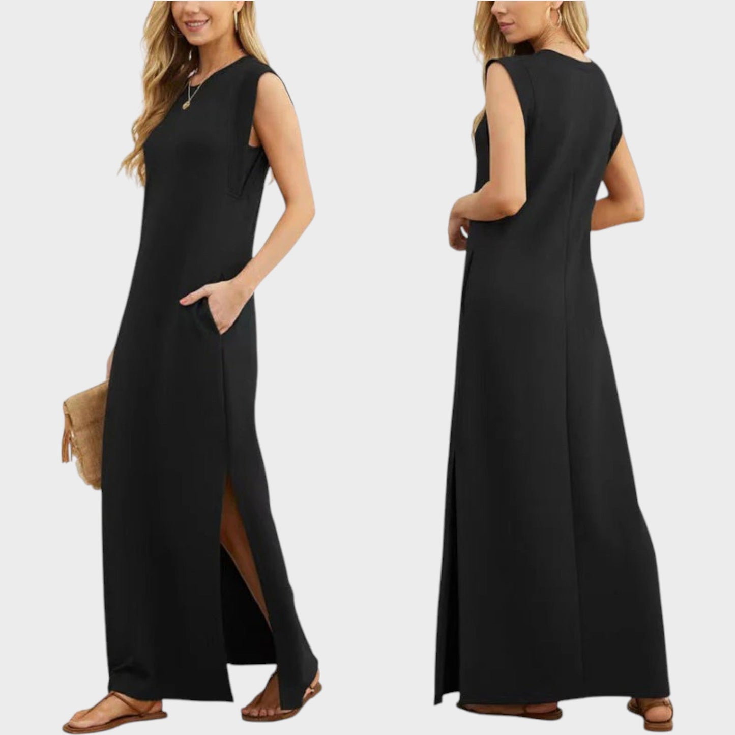EMY | Wrinkle-free, flowing long dress 