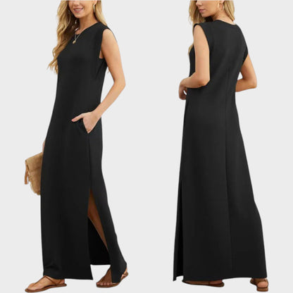 EMY | Wrinkle-free, flowing long dress 