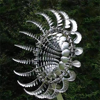 BreezyMetal Charm Unique and magical windmill made of metal 