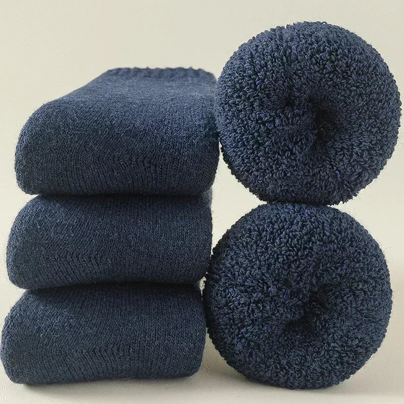 Winter socks made of cashmere and merino blend