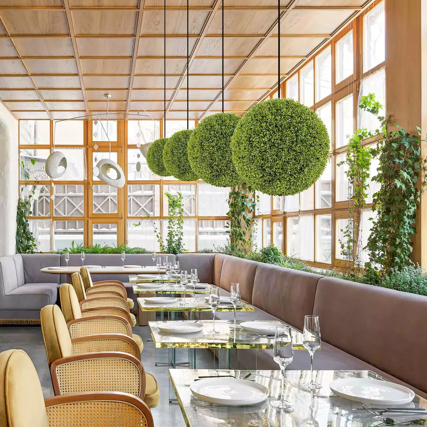 2 PIECES 50cm Artificial Plant Boxwood