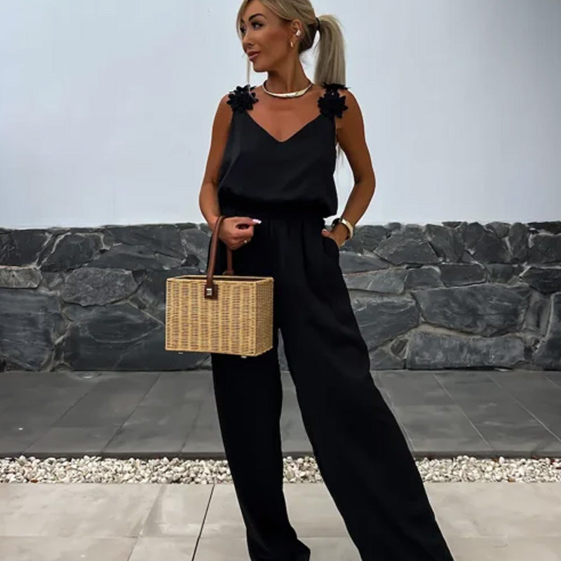 NOVERA | Sleeveless wide-leg jumpsuit