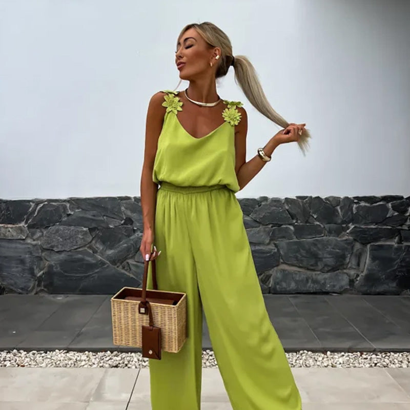 NOVERA | Sleeveless wide-leg jumpsuit