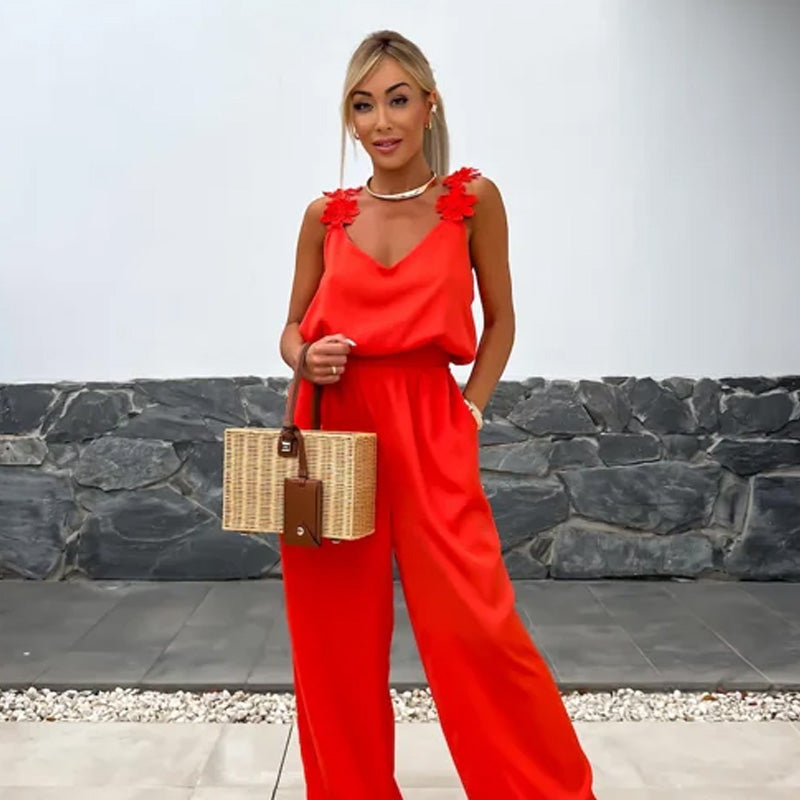 NOVERA | Sleeveless wide-leg jumpsuit