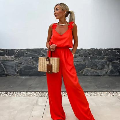 NOVERA | Sleeveless wide-leg jumpsuit