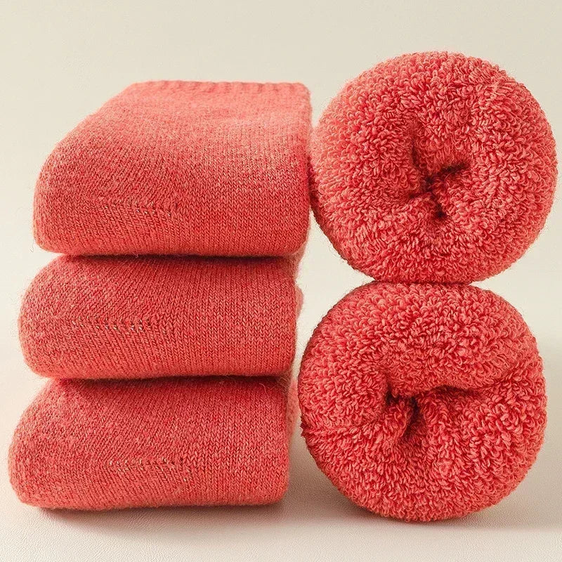 Winter socks made of cashmere and merino blend